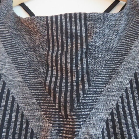 SMARTWOOL Merino Intraknit Strappy Bra in Black Heather Gorpcore - Size M - Picture 6 of 15
